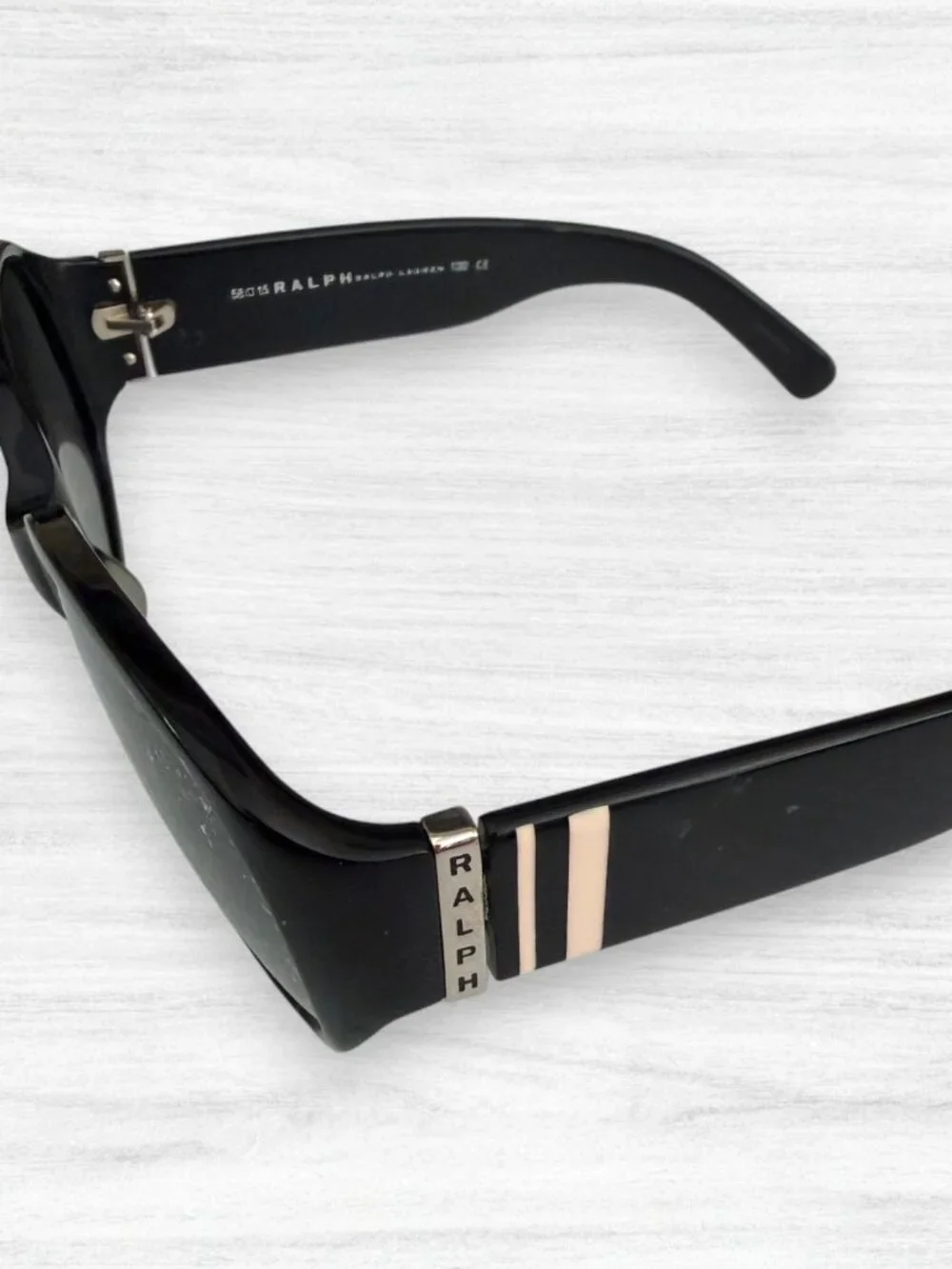 Ralph Ralph Lauren 7585/S Wrap Rectangle Sunglasses Frames Black 58□15 130 Women
